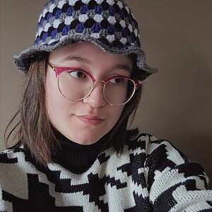 Gehaakte bucket hat 'Night sky'