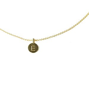 Halssnoer - gepersonaliseerde hanger - verguld zilver