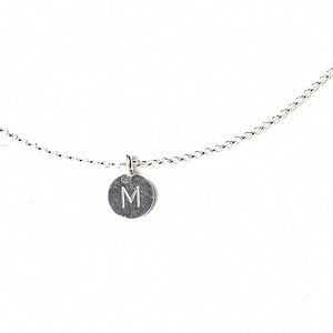 Halssnoer - gepersonaliseerde hanger - zilver