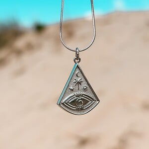 Oceaan Ocean Eye ketting zilver