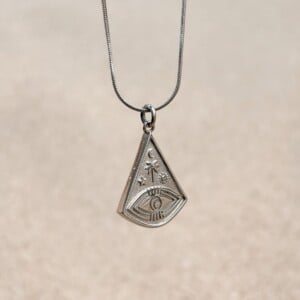 Oceaan Ocean Eye ketting zilver