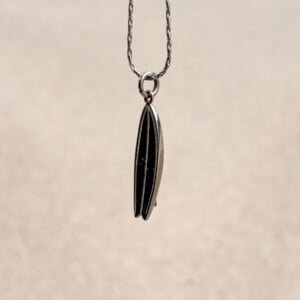 Oceaan Shortboard Ketting Zilver - Laguna Treasures