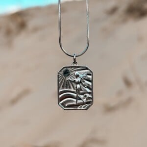 Oceaan Surfgirl Ketting Zilver - Laguna Treasures