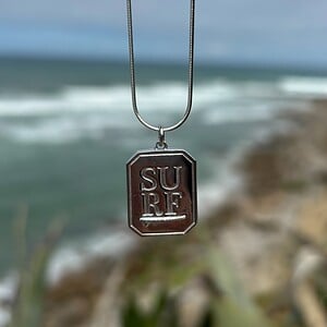 Oceaan Surfgirl Ketting Zilver - Laguna Treasures