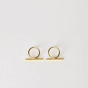 Oorstekers - ANNE - verguld zilver