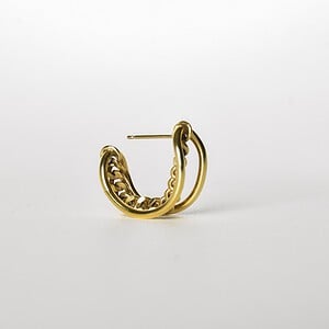 Oorstekers - DANCE BATTLE - verguld zilver