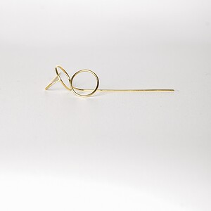 Oorstekers - LIES - verguld zilver