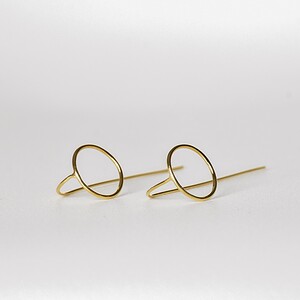 Oorstekers - LIES - verguld zilver