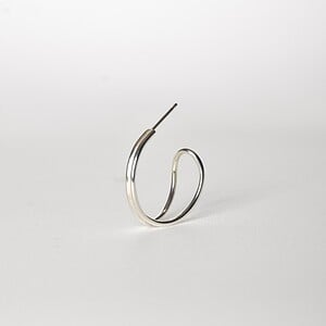 Oorstekers - SWIRL (small) - zilver