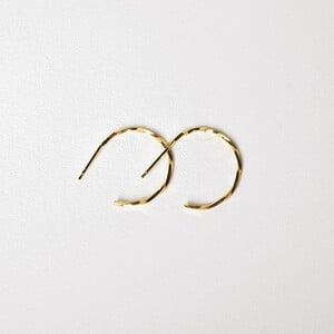 Oorstekers - TWIST - verguld zilver