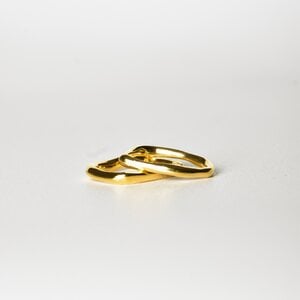 Ring - LIQUID -  verguld zilver