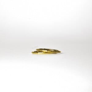 Ring - stapelringen - verguld zilver