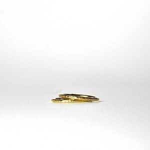 Ring - stapelringen - verguld zilver