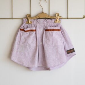 Roze zomer rokje, upcycled meisjesrokje maat 98/104