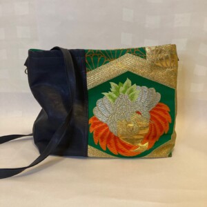 Schoudertas met vintage Japanse stof