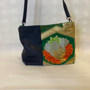 Schoudertas met vintage Japanse stof