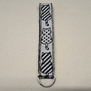 Sleutelhanger met katten print