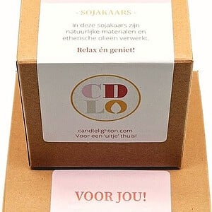 Sterrenbeeld kaars met edelsteen - Tweelingen 5cm