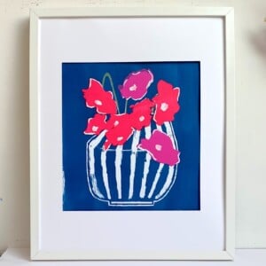 Zeefdruk bloemen