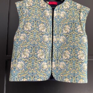 Dames gilet blauw/groen