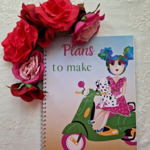 Datumloze Agenda/ Planner 19*25 cm ringband; Plans to make, spring erop, de wereld wacht