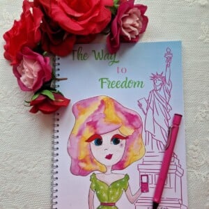 Datumloze Agenda/ Planner 19*25 cm ringband; The way to freedom in New York, jouw pad, jouw regels