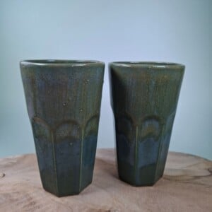 2 keramiek koffiebekers Green Large