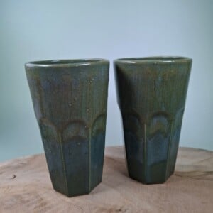 2 keramiek koffiebekers Green Large