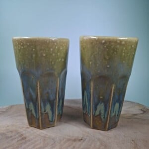 2 keramiek koffiebekers Yellow Large
