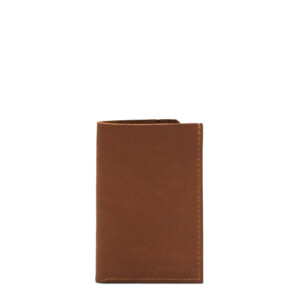 Beocca - Leren kaarthouder Argyle cognac