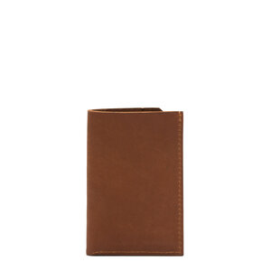 Beocca - Leren kaarthouder Argyle cognac
