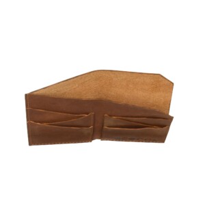 Beocca - Leren kaarthouder Argyle cognac