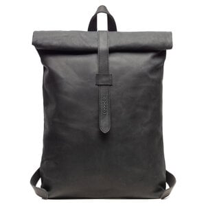 Beocca - Leren rugzak Mavis zwart - 15" laptoptas
