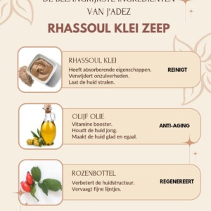 Eerlijke Ambachtelijke Rhassoul Klei Zeep