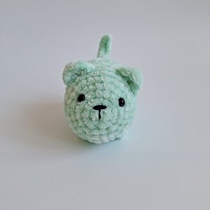 Gehaakte knuffel 'Groene kat'