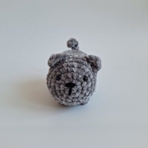 Gehaakte knuffel 'Grey cat'