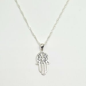 Hand van Fatima Ketting en hanger 925 sterling zilver