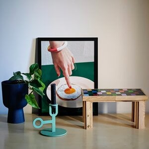 Handgemaakt en beschilderd houten tafeltje – uniek decoratief item voor jouw interieur