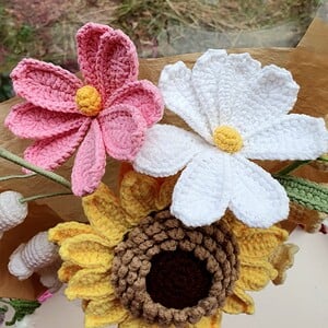 Handgemaakt zonnebloemen boeket