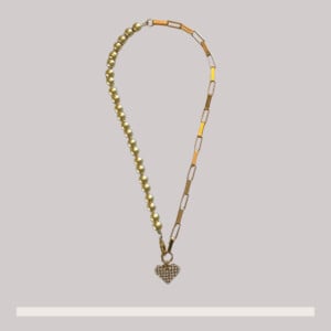 Ketting met g;asparels en schakels