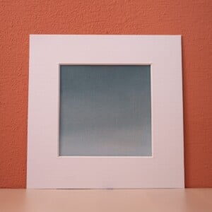 Klein schilderij groenblauwe hemel