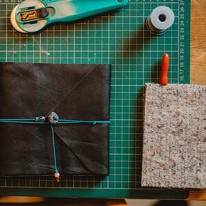 Maak je eigen lederen notebook
