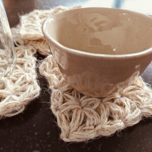 Onderzetters in jute
