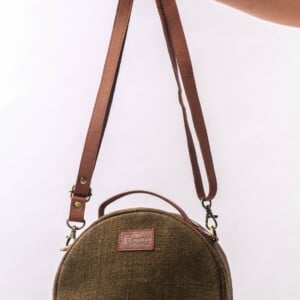 Ronde Crossbody Tas Bruin voor Elke Gelegenheid