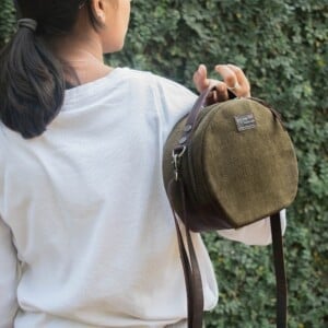 Ronde Crossbody Tas Bruin voor Elke Gelegenheid