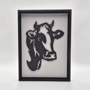 Schilderij koe groot