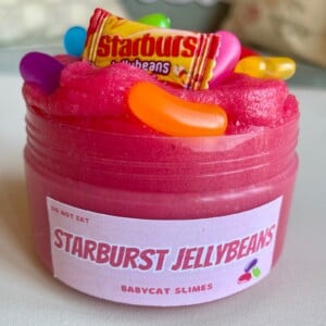 Slijm "Starburst Jellybeans", sappige gelei-slijm met snoepgeur, verjaardagscadeau, speeltje voor sensorische behoeften en stressverlichting