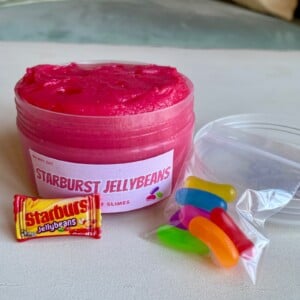 Slijm "Starburst Jellybeans", sappige gelei-slijm met snoepgeur, verjaardagscadeau, speeltje voor sensorische behoeften en stressverlichting