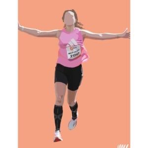 Sportret - grafisch sport portret (gepersonaliseerd) - the Art of Movement