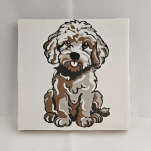 Tegeltje met hond